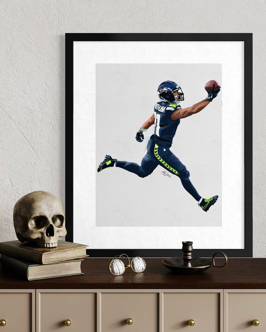 Digital Painting: NFC Champs Jaxon Smith Njigba one handed catch * FREE SHIPPING*