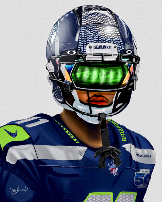 Digital Painting: Jaxon Smith Njigba