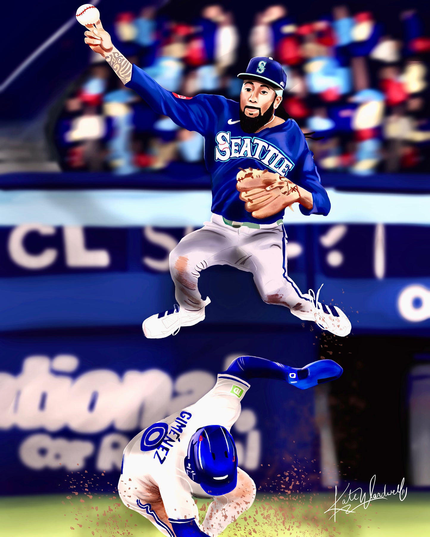 Fine Art Print: JP Crawford Game 7 ALCS