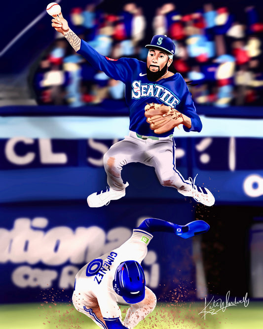 Fine Art Print: JP Crawford Game 7 ALCS